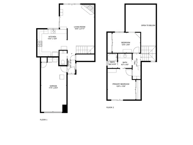Floorplan of condo. Layout and measurements are approximate.
