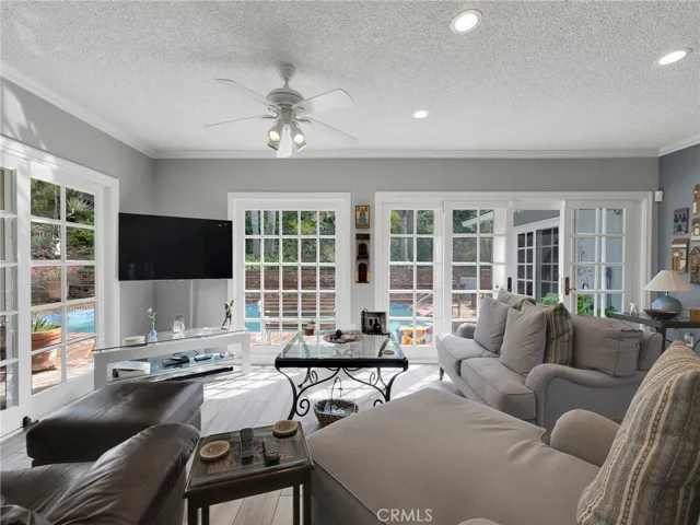 French windows Family room