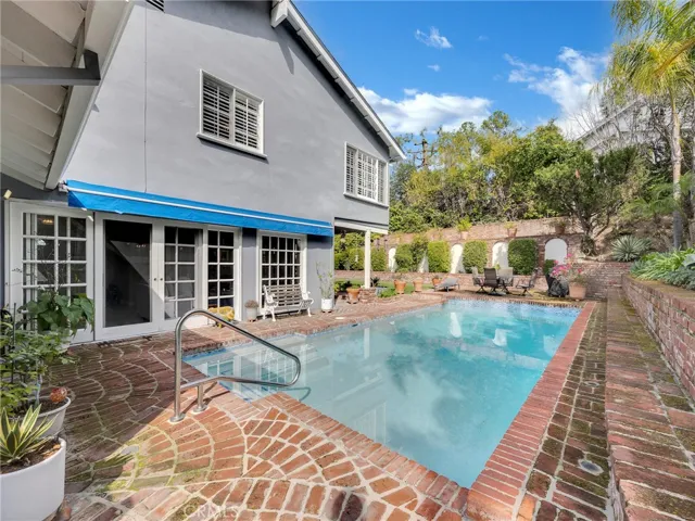 Brick patio and pool