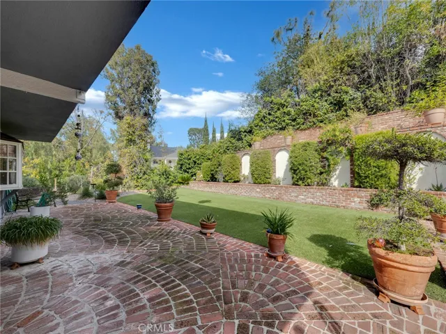 Brick patio area