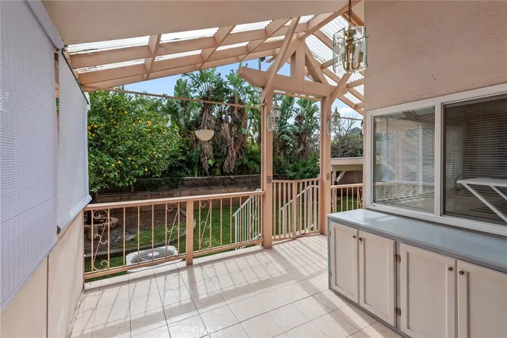 Covered exterior Patio off Dining room