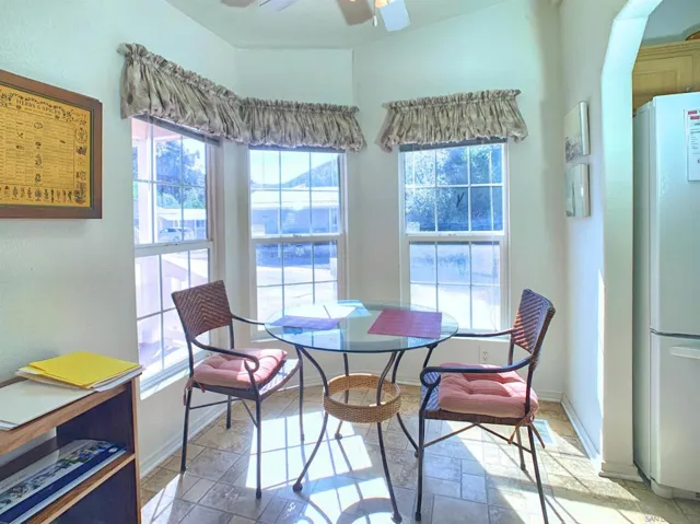 Tons of light in this breakfast area located at the front of the property.