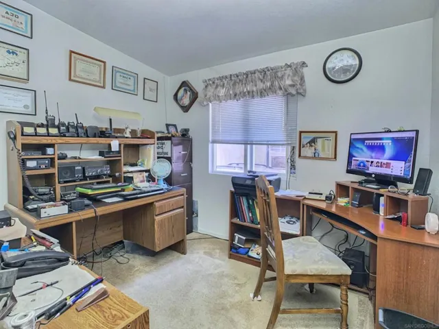 The 3rd bedroom is currently being used as an office.