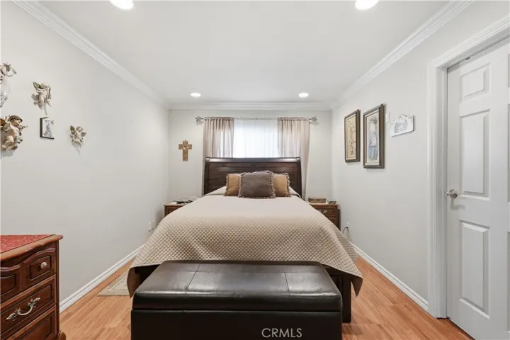 Renovated spacious main bedroom with private bathroom & walk-in closet.