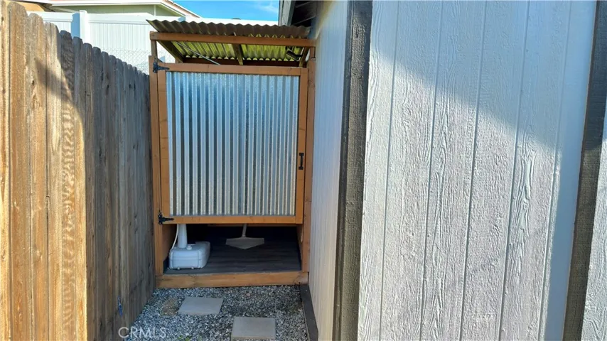 outhouse connected to septic tank
