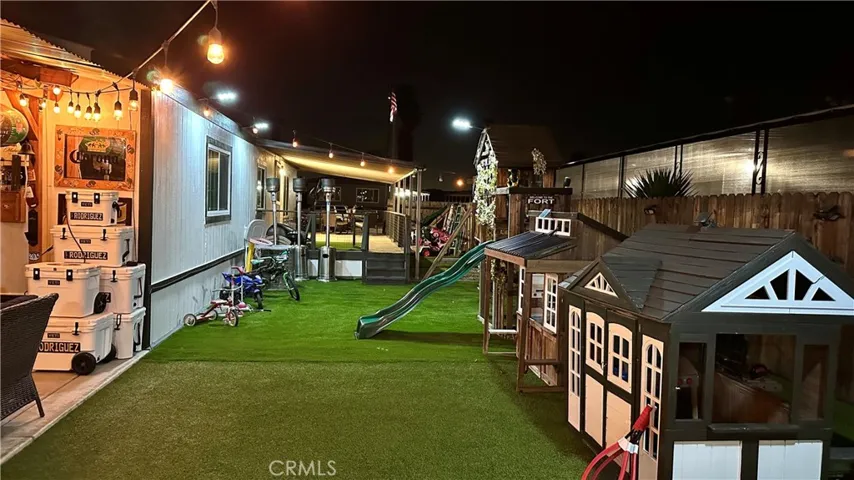 The other side of the property currently Is being used as a children’s play area.