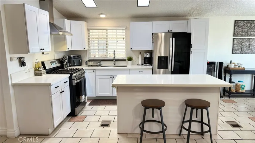 kitchen with quartz countertops