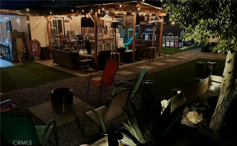 View of the free standing patio which is secure on a 12x16 concrete slab