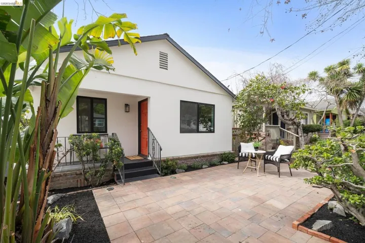 Back of house with a patio, stucco siding, and covered porch