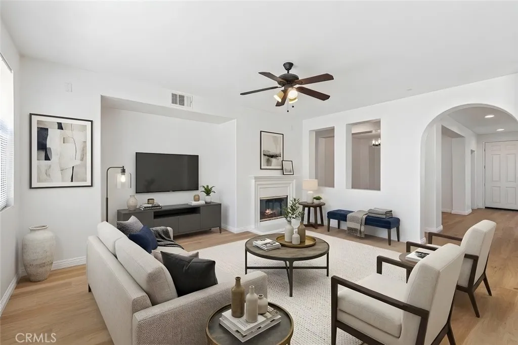Digitally altered by adding furniture and decor