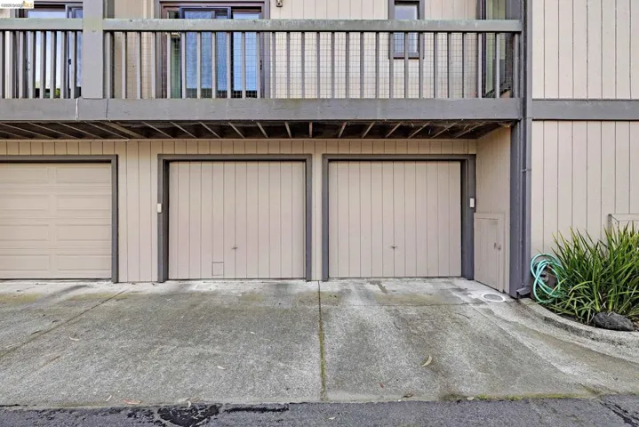 Garage with driveway