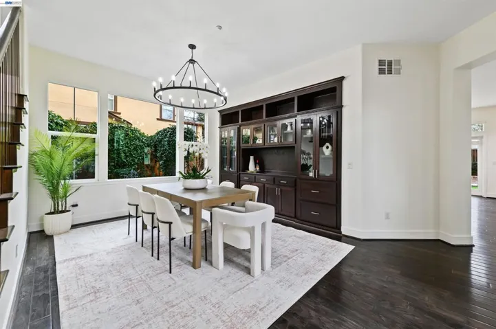 DINING ROOM WITH CUSTOM HUTCH