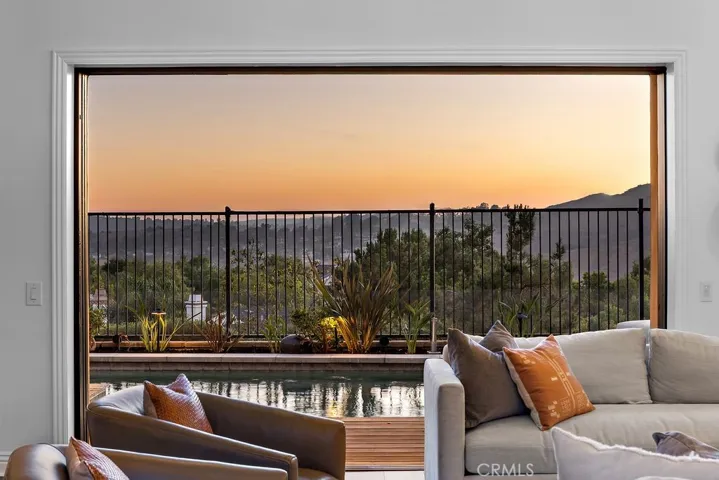 Amazing Sunsets from the Formal Living Room!  Stunning Sliding Doors for Indoor/Outdoor Living!