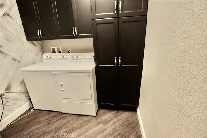 Ample storage in laundry room