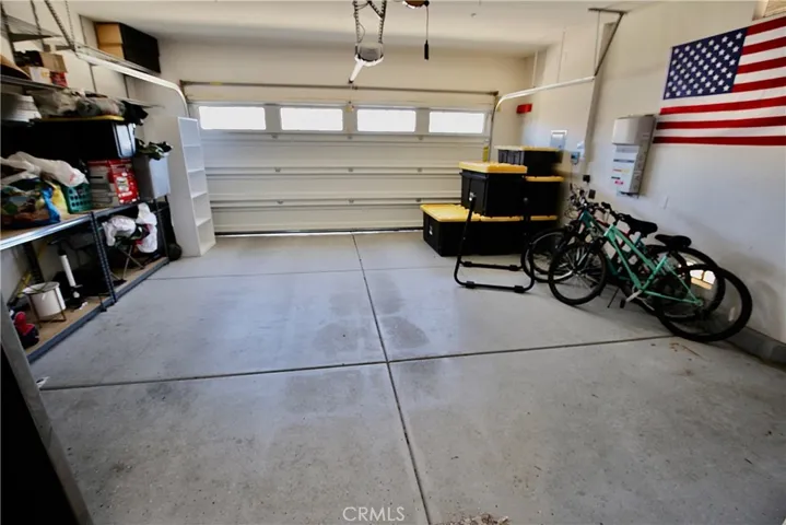 Epoxy coated floor and fully insulated dry walled garage