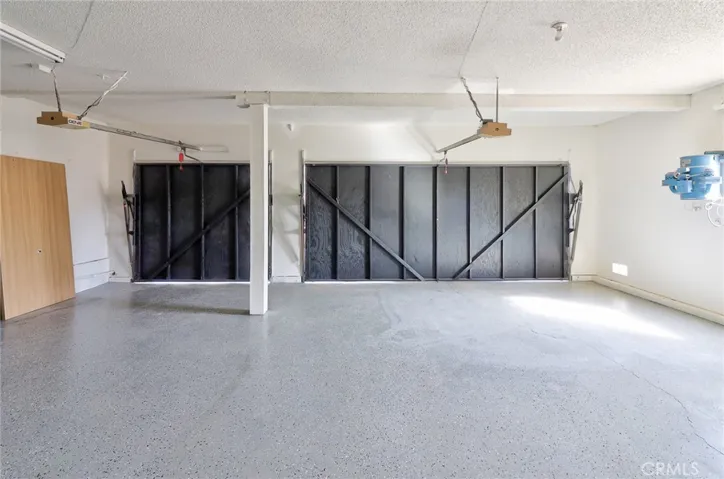 Finished 3 car garage