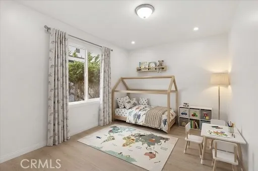 Virtually staged bedroom 3