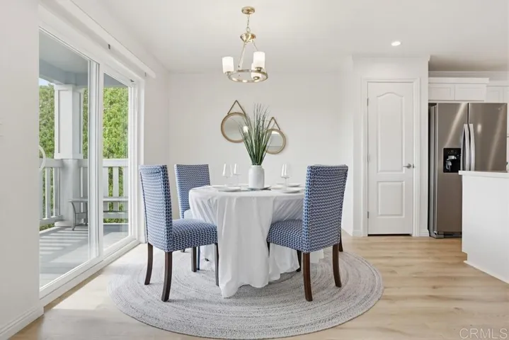 Dining adjoins the kitchen great for parties