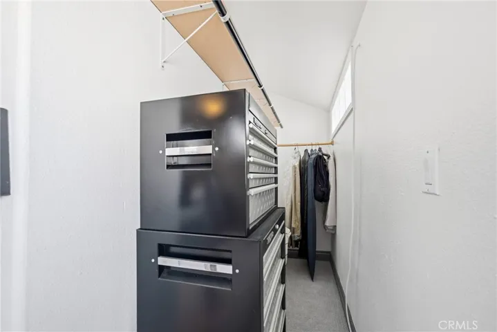 Nook space can function as a large walk-in closet or added wardrobe area.