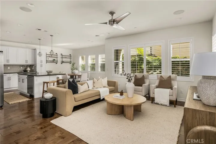 Open, great room concept