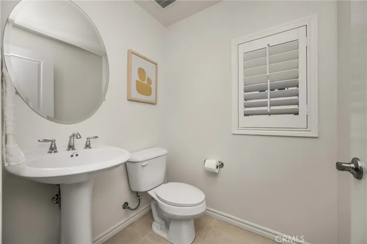 Downstairs powder room