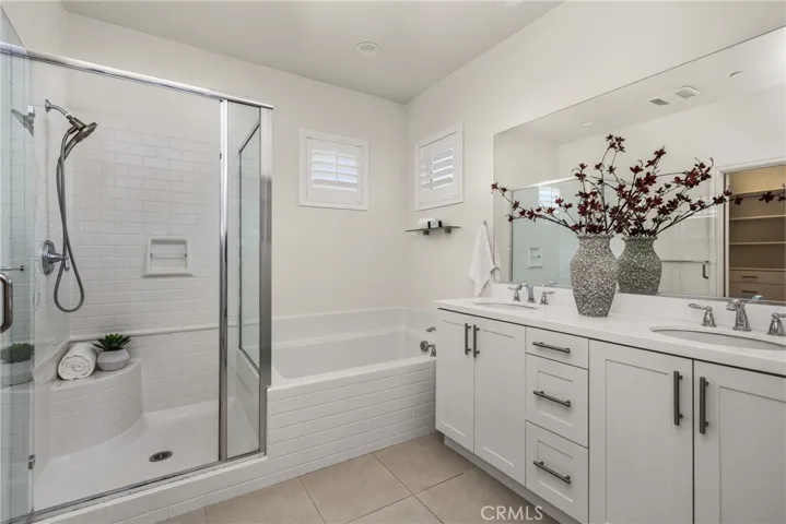Primary spa like bathroom