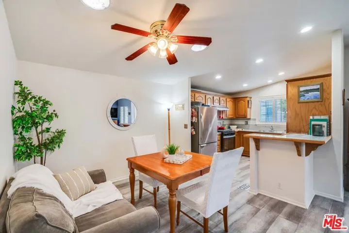 Separate dining area