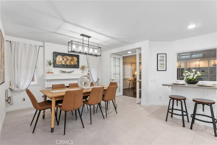 Dining area off of the kitchen