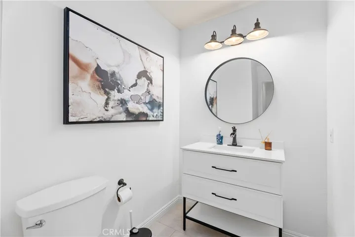 Downstairs powder room