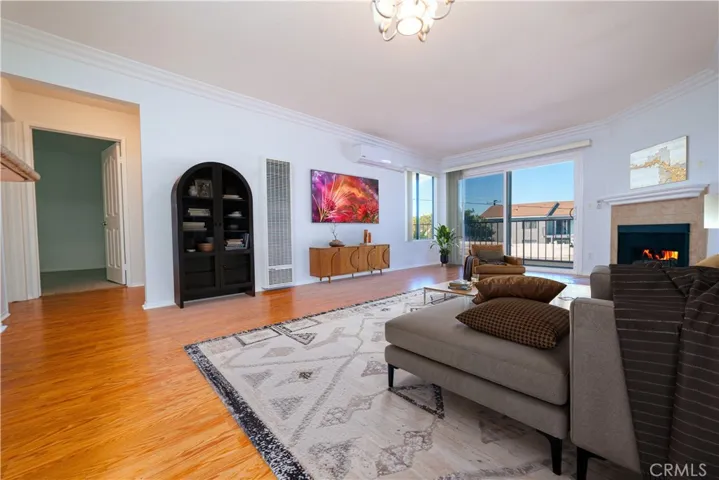 Virtually staged-Living room