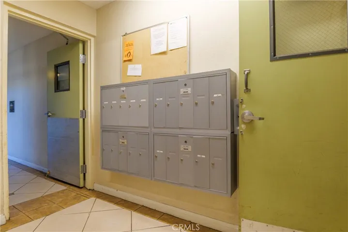 Mailboxes in lobby