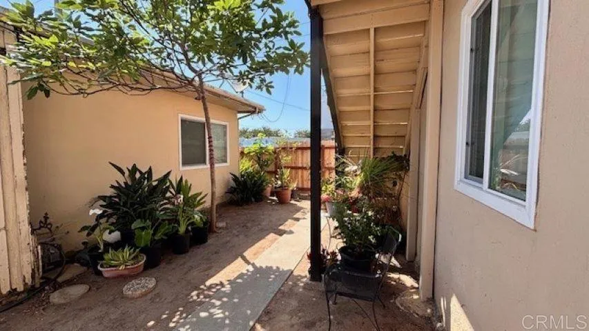 View out the front door of 722E, Back lower unit, of the 5 unit parcel
