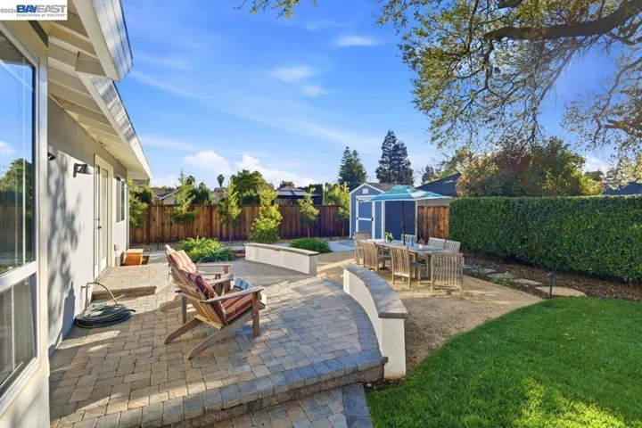 Patio outside primary bedroom