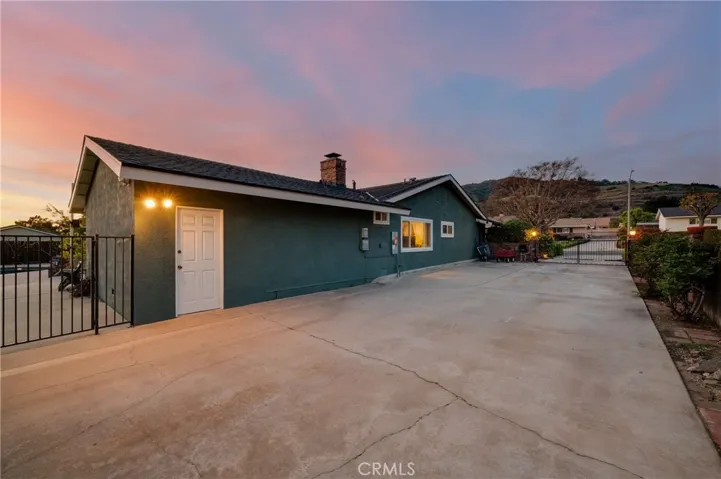 Twilight on Driveway