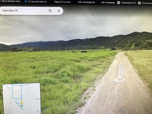 Land is on the left side of the street