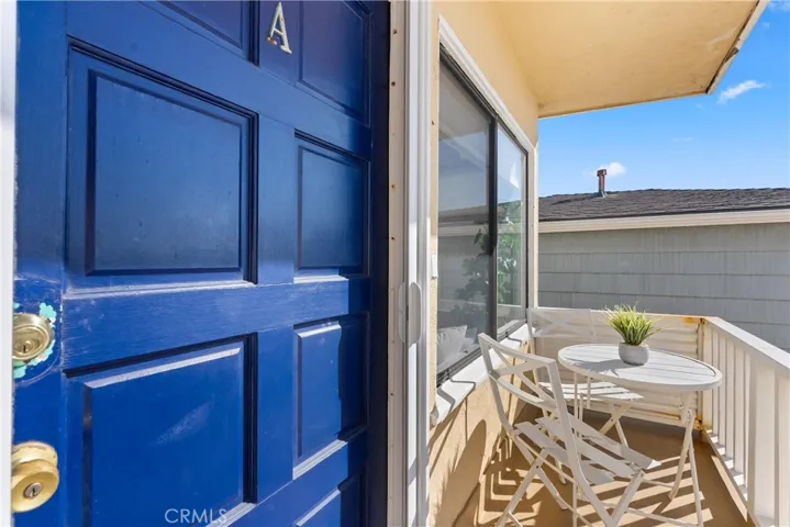 Unit A (2 Bed/1 Bath) - Door and Balcony