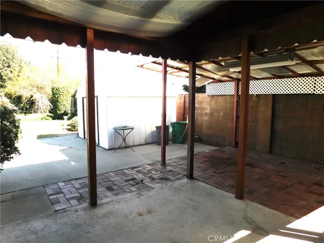 Covered Patio and Extra Storage