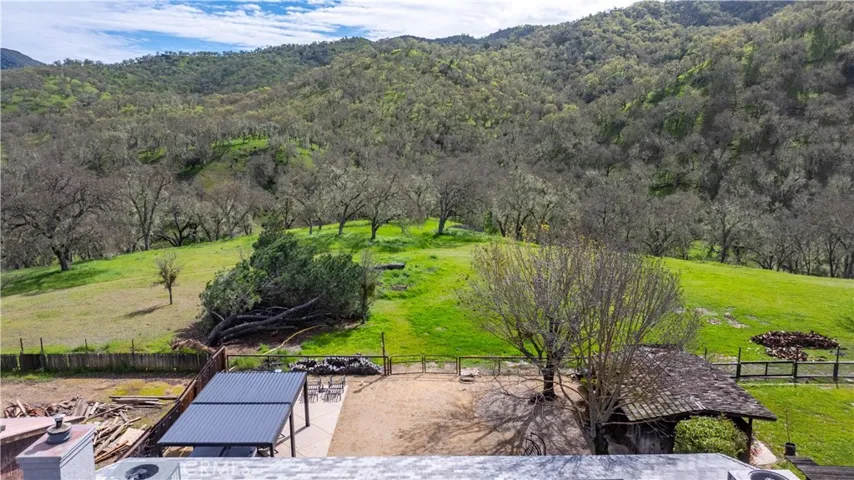 Double gates for access to the back of the property