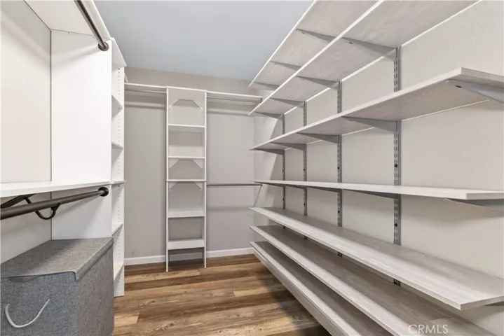Master walk in closet