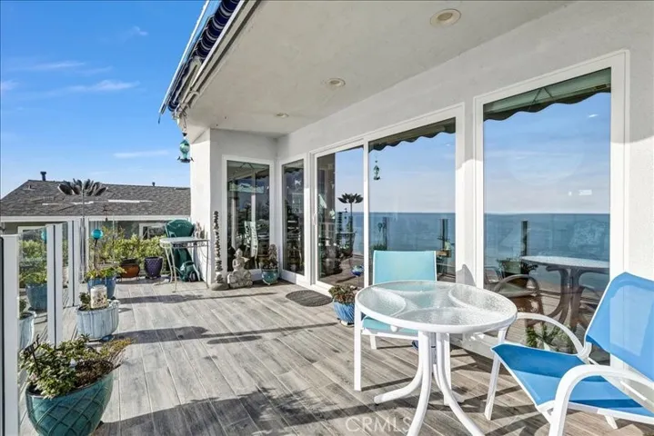 Private ocean view balcony