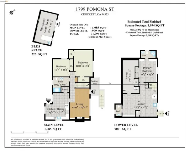 View of floor plan / room layout