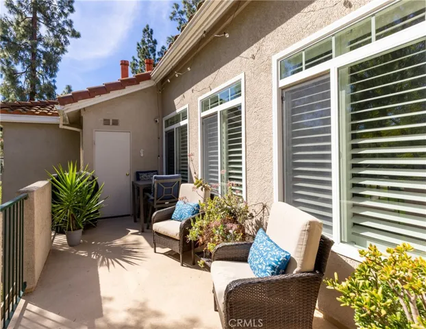 Patio and laundry room