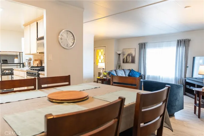 Dining area is open to living room and kitchen