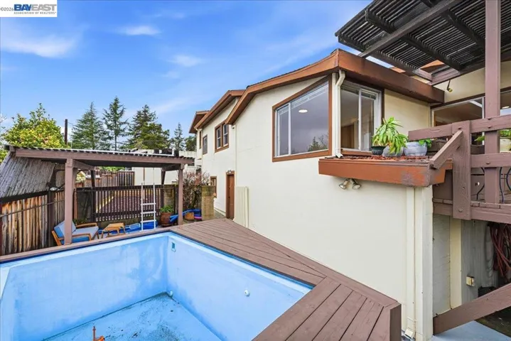 Pool as it currently is without water