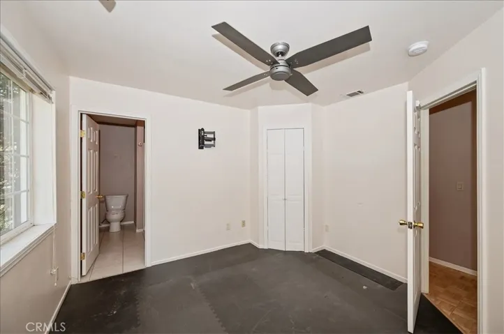 freshly painted bedroom