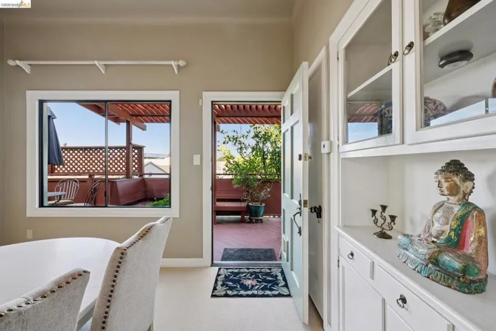 Dining Room to Private Balcony
