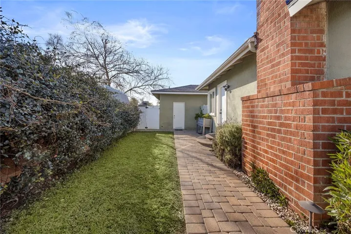 Southside of property