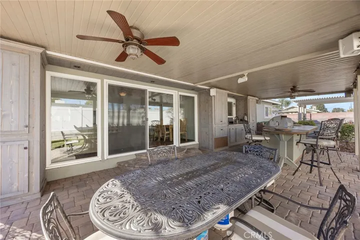 Large sliding glass door