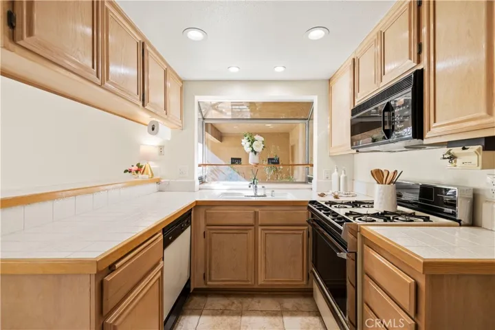 A bright functional Kitchen.