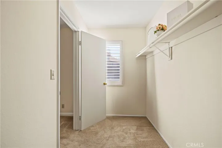 Clean open layout expansive shelving.